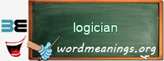 WordMeaning blackboard for logician